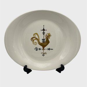 Edwin Knowles Weather Vane Pattern 12" Serving Platter MCM Farmhouse Style 1959